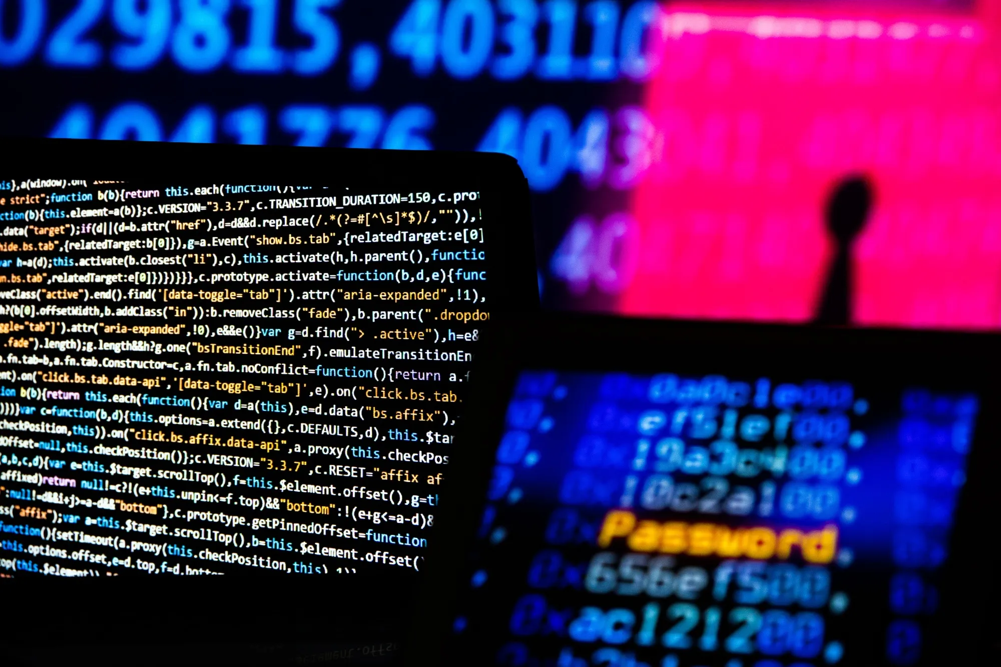 Data And Text On Computer Screens