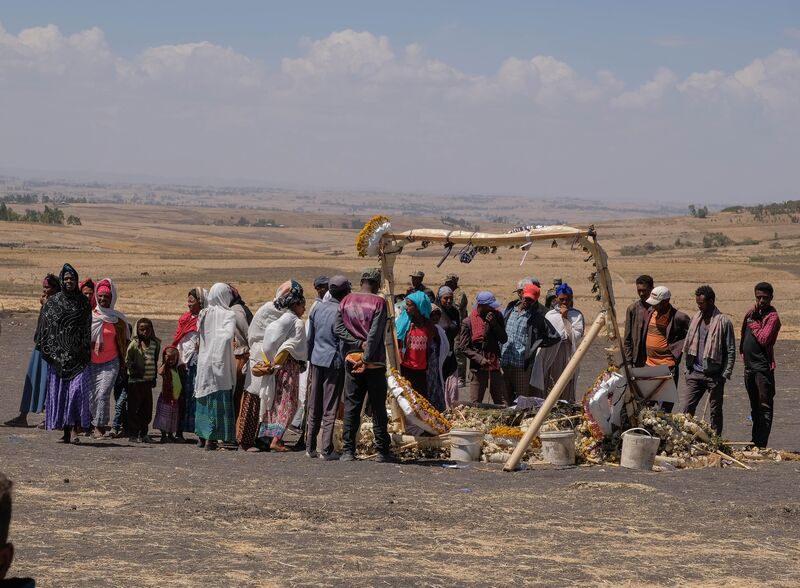 Villagers Attend Mourning Ritual Tulluferra At The Site Of The Ethiopian Airlines Crash