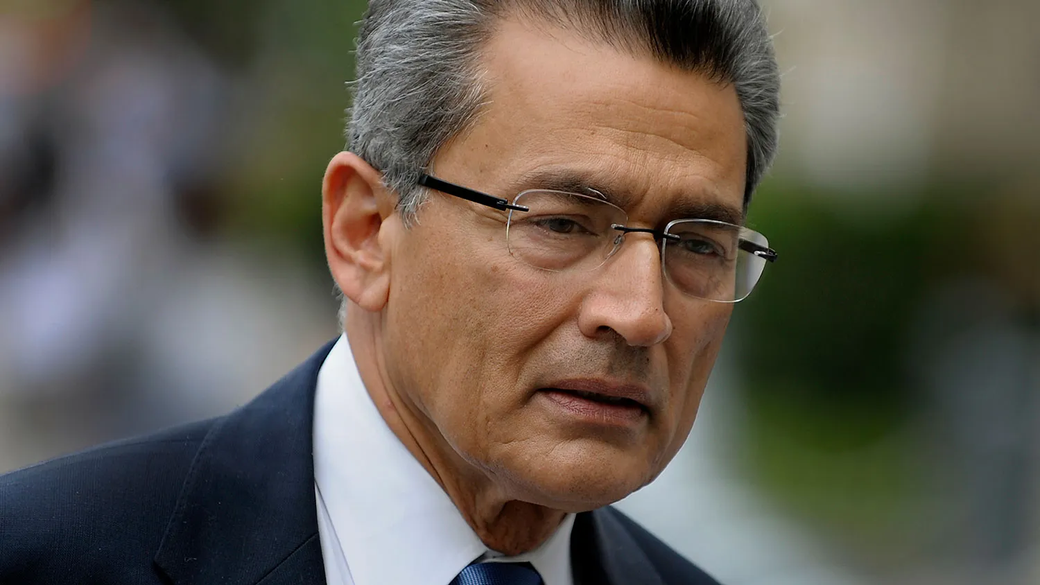 Rajat Gupta, former Goldman Sachs Inc. director and former senior partner at McKinsey &amp; Co., exits federal court in New York, U.S., on Friday, June 1, 2012.
