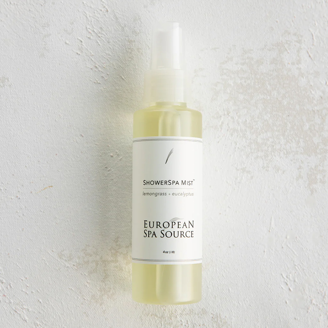 Energizing Lemongrass + Eucalyptus ShowerSpa Mist Source: European Spa Source