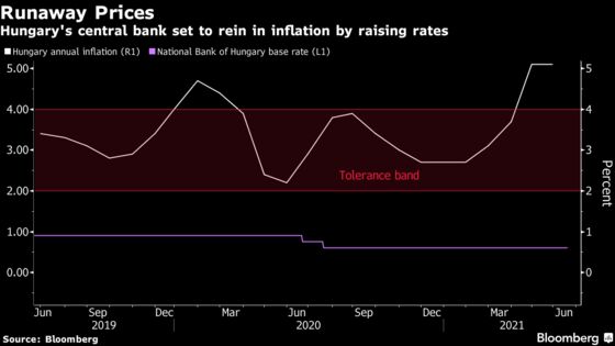 Hungary Begins Rate-Hike Cycle in Policy Break, Boosting Forint