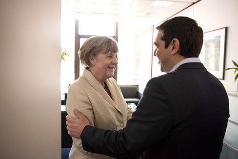 Chancellor Merkel and Prime Minister Tsipras