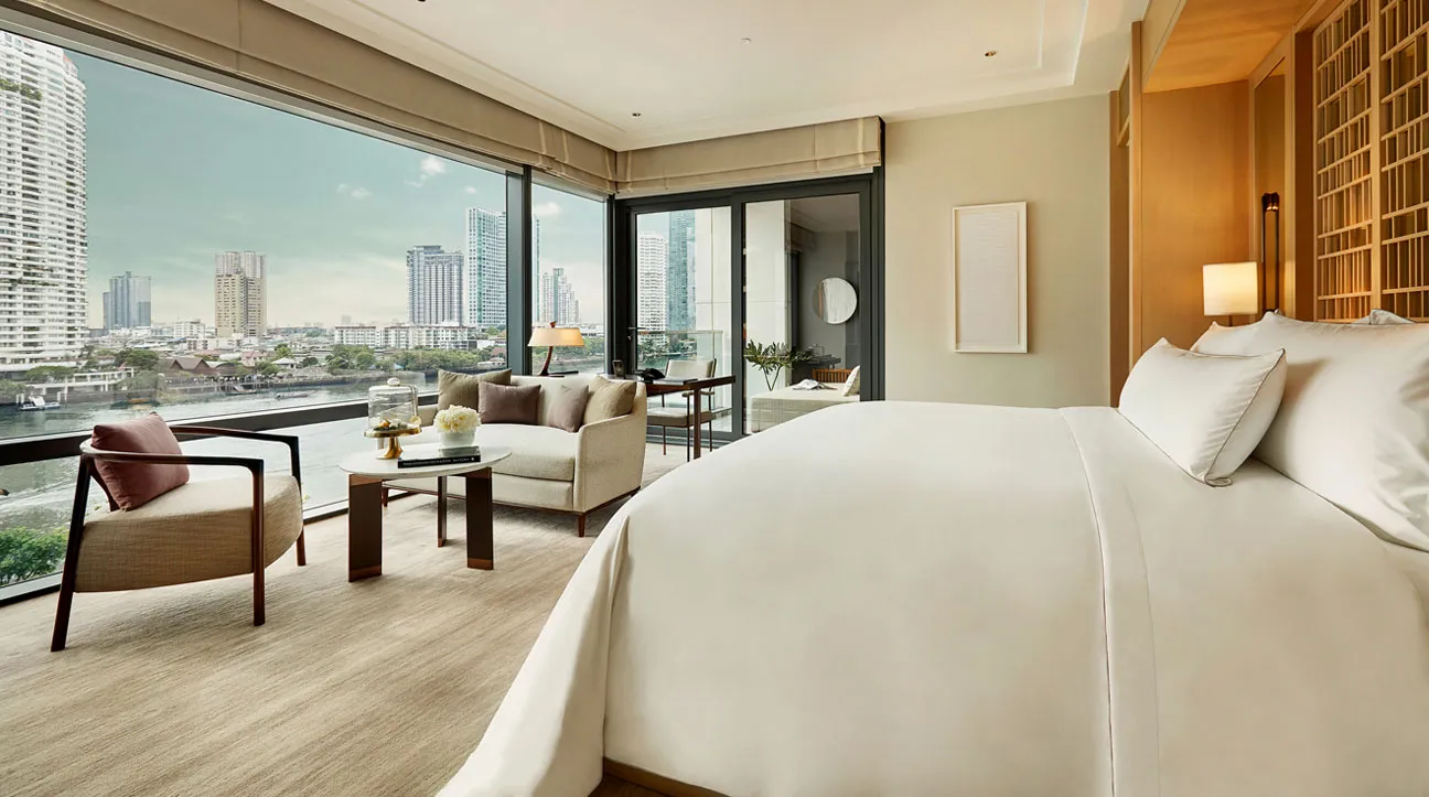 Every room at the Capella Bangkok has a view of the&nbsp;Chao Praya River.