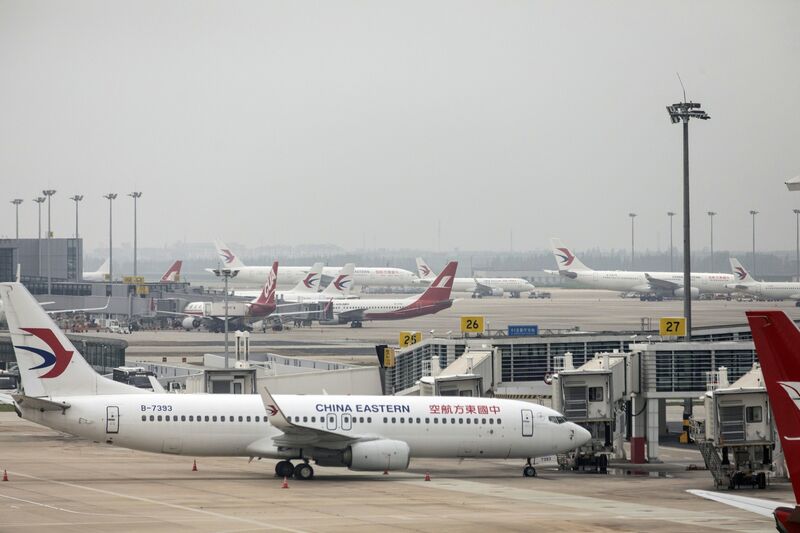 Pudong International Airport in Shanghai.