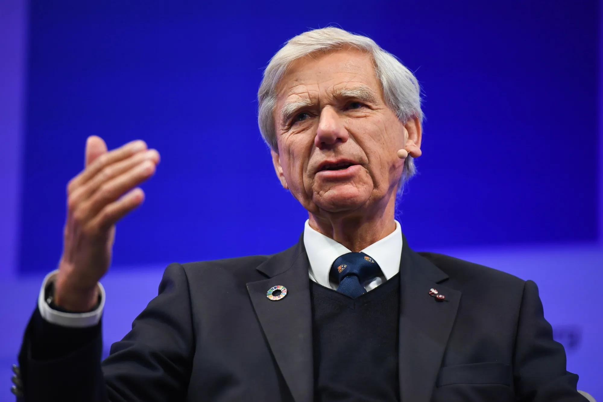 Hermann Hauser during the Bloomberg Tech Summit on Sept. 28.