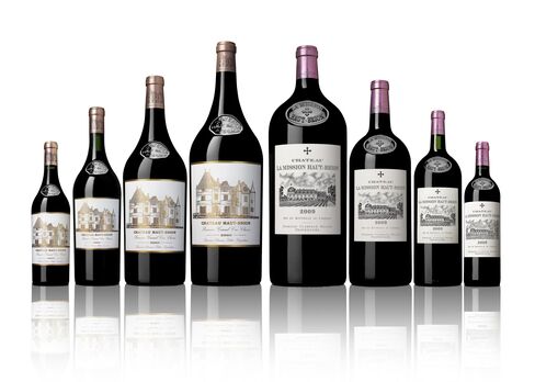 Wines from Château Haut Brion (left) and La Mission Haut Brion.
