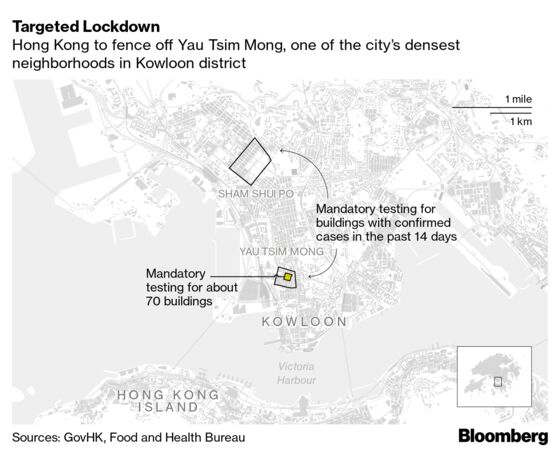 Hong Kong Imposes First Covid Lockdown in Kowloon Area