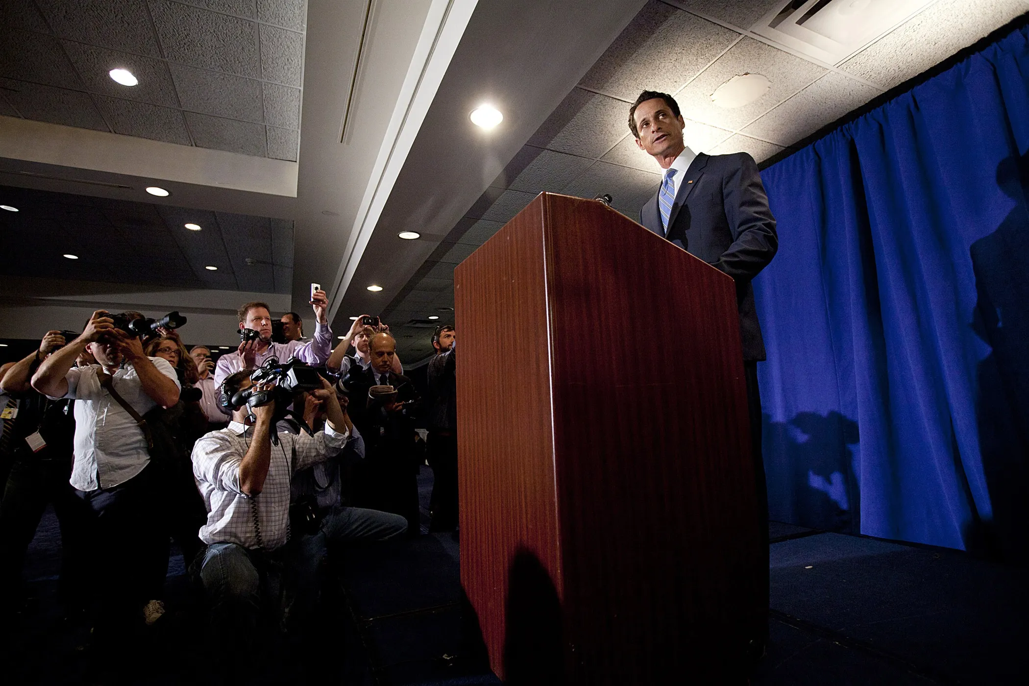 Anthony Weiner&nbsp;speaks during a news conference in New York&nbsp;on June 6, 2011.&nbsp;