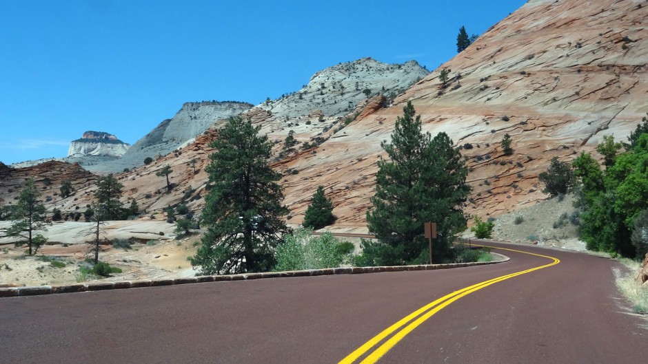 State Road 9 passes through Utah's Zion National Park.