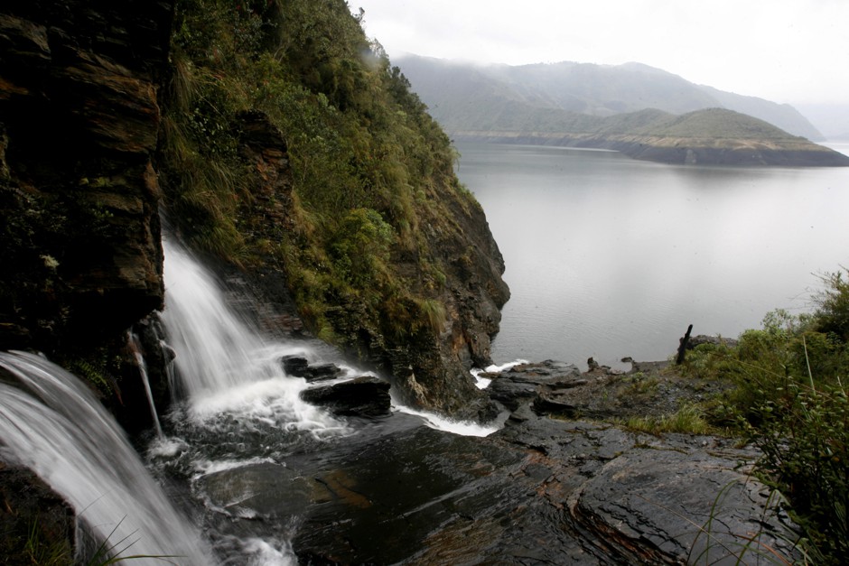 The Chuza River flows into the Chuza Reservoir in Chingaza National Park, Bogotá's main source of water. 