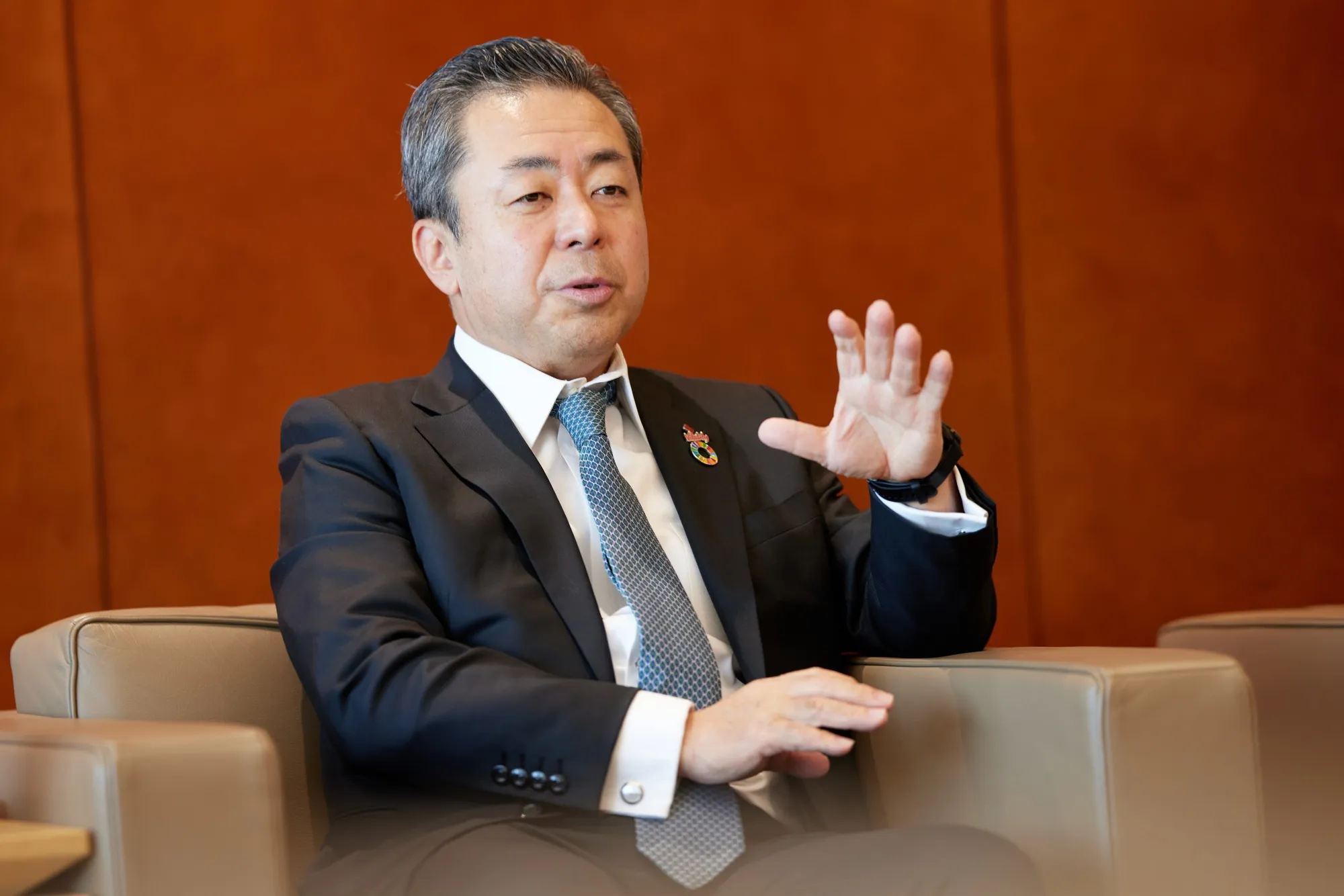 生命保険協会の高田幸徳会長（住友生命保険社長）