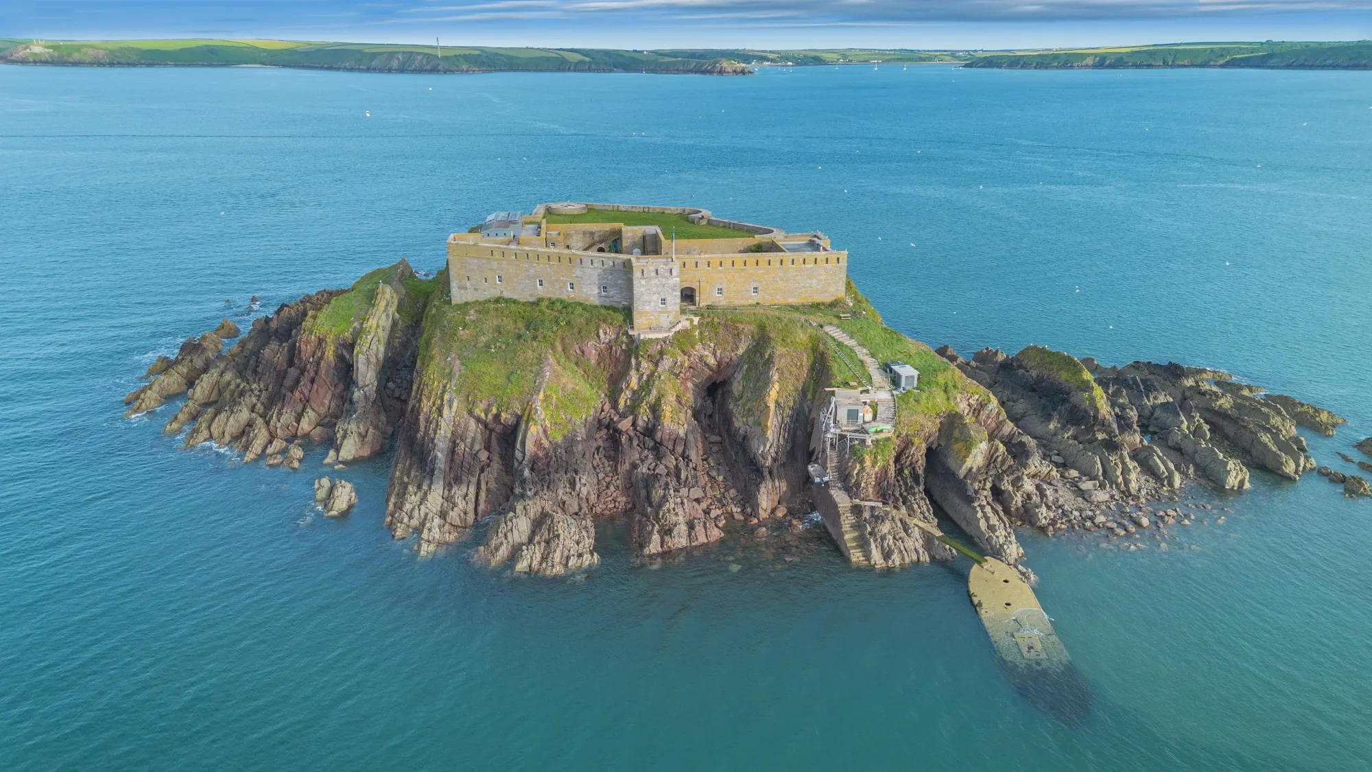 Thorne Island was built as a naval defense in the Victorian era.