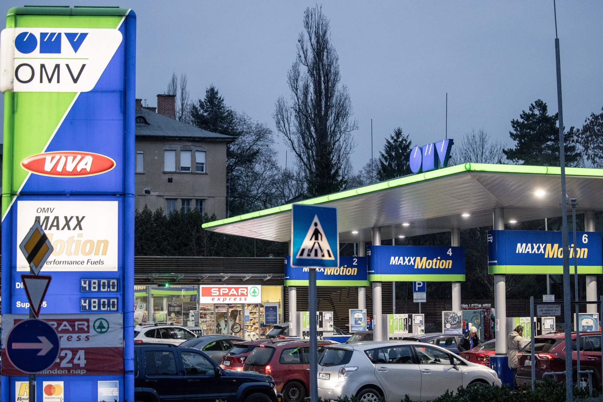 An OMV AG gas station.