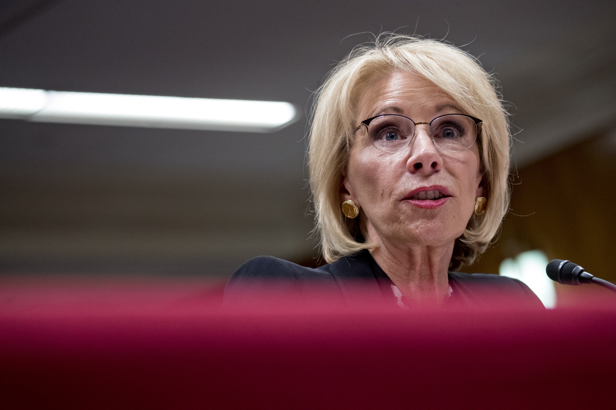 B DeVos and her cone of silence on for-profit colleges
