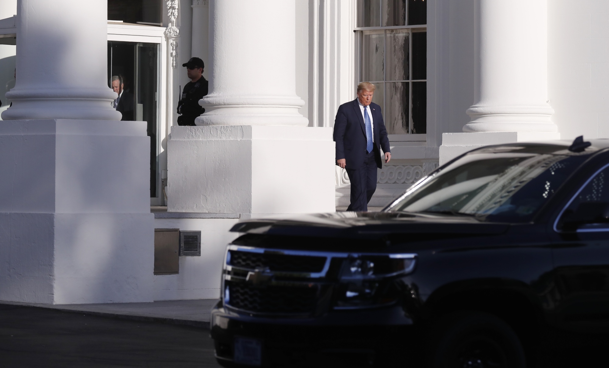 Trump Says He Went To White House Bunker For Inspection Bloomberg