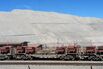 A train transporting copper cathodes in the Atacama desert, Chile.&nbsp;