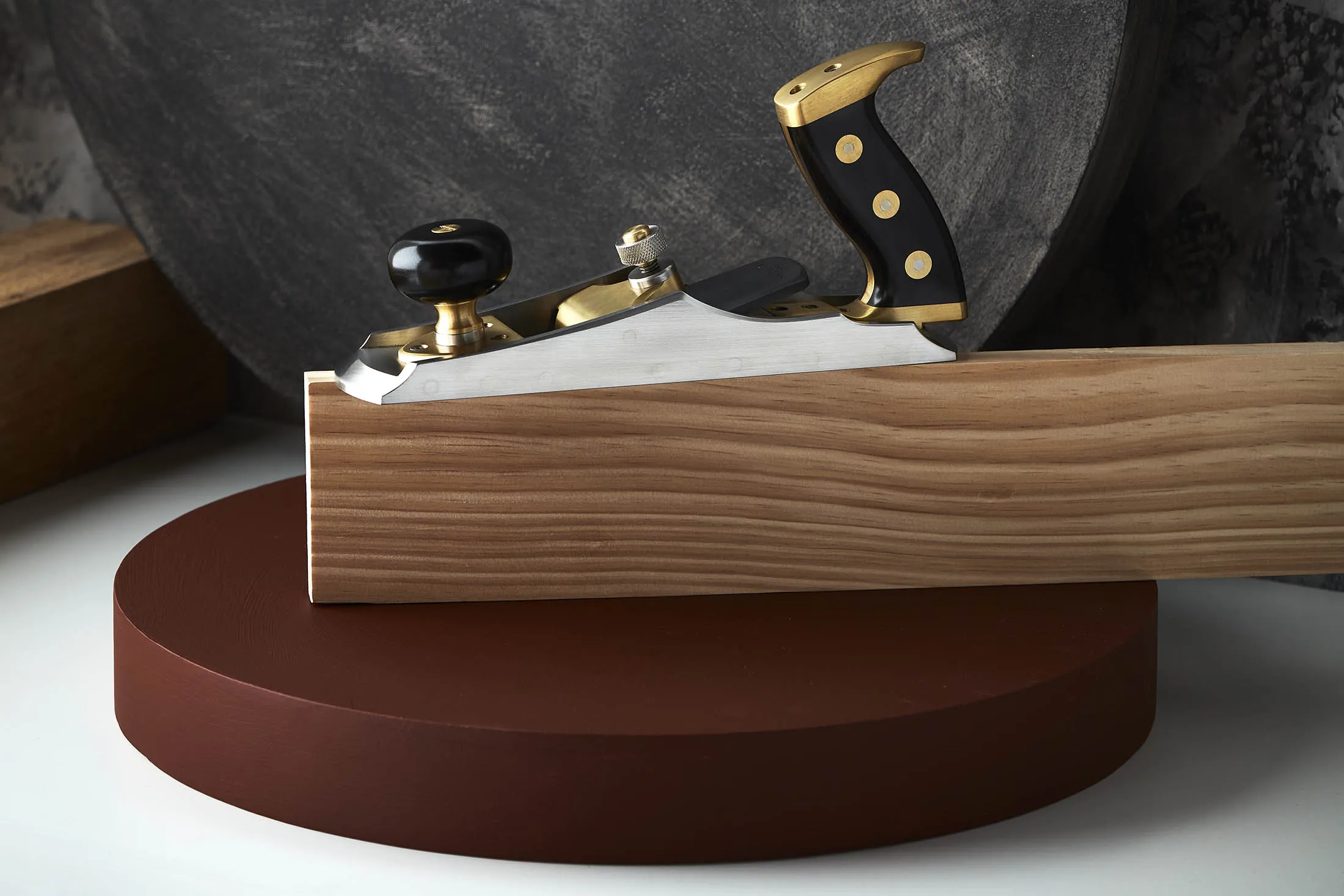 Lazarus Handplane Co. Bevel Up Smooth Plane #332 with&nbsp;French-polished Gabon ebony.