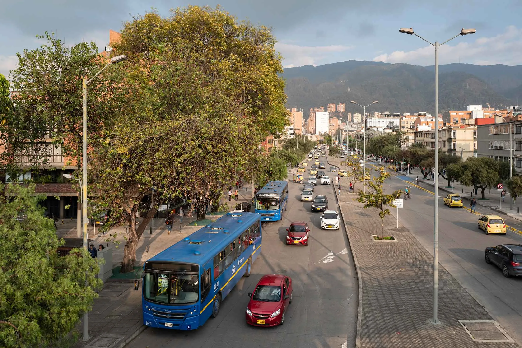 Calle 85 in northern Bogotá.