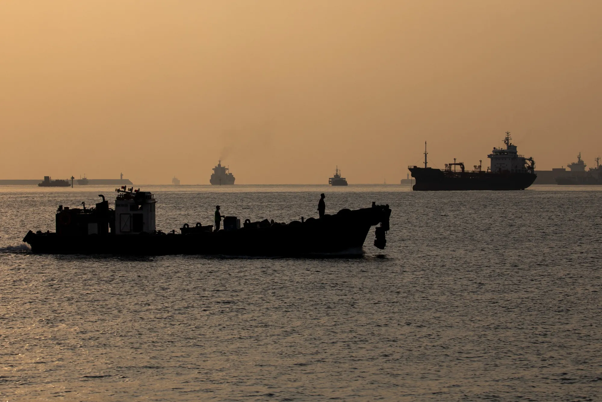 Operations at Busan Port Terminal As Virus Grip on Economy Eases