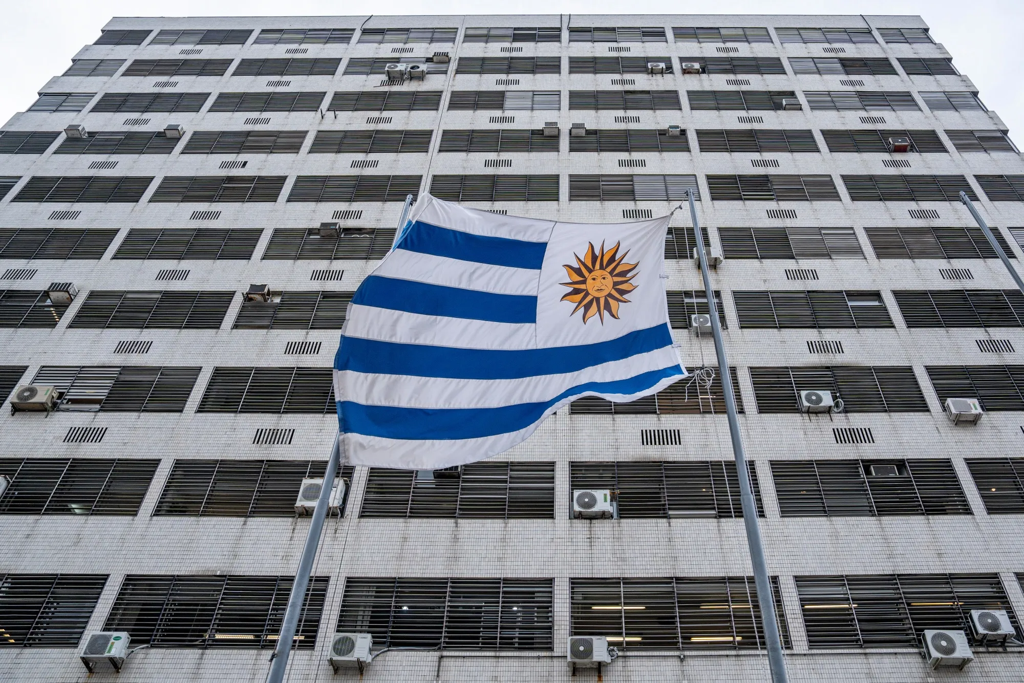 The Central Bank of Uruguay headquarters in Montevideo.