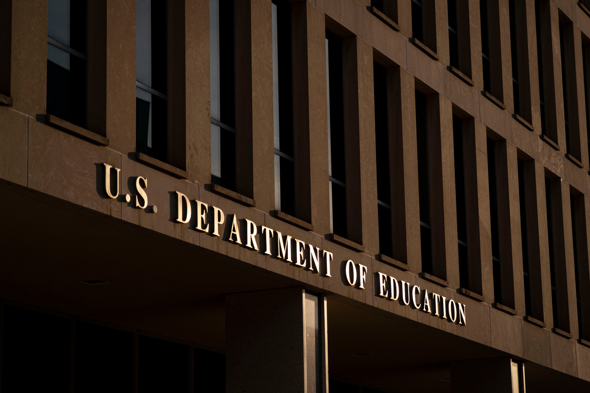 The US Department of Education headquarters in Washington. Photographer: Al Drago/Bloomberg