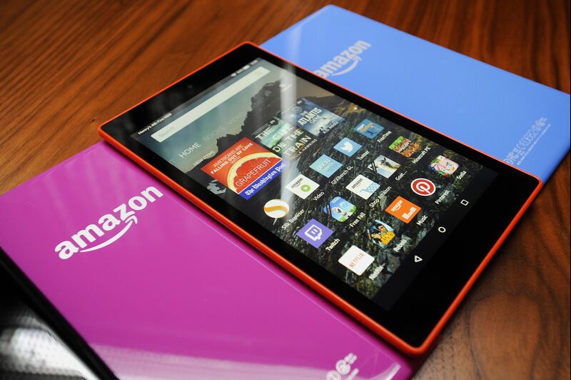 An Amazon Fire HD 8 tabletPhotographer: Michael Short/Bloomberg