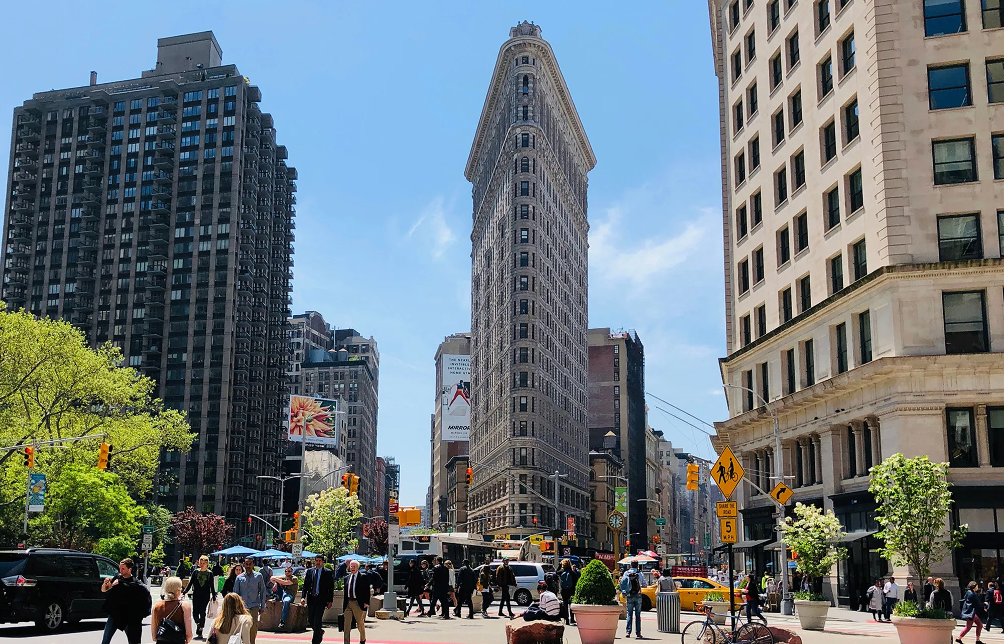 The Flatiron Building in 2019.