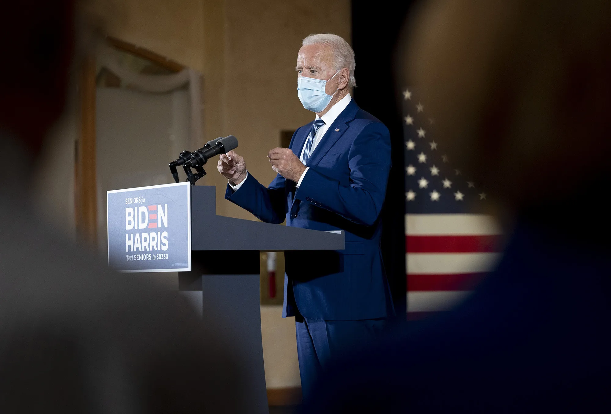 Biden took in an average of $9.3 million a day over the first two weeks of October.