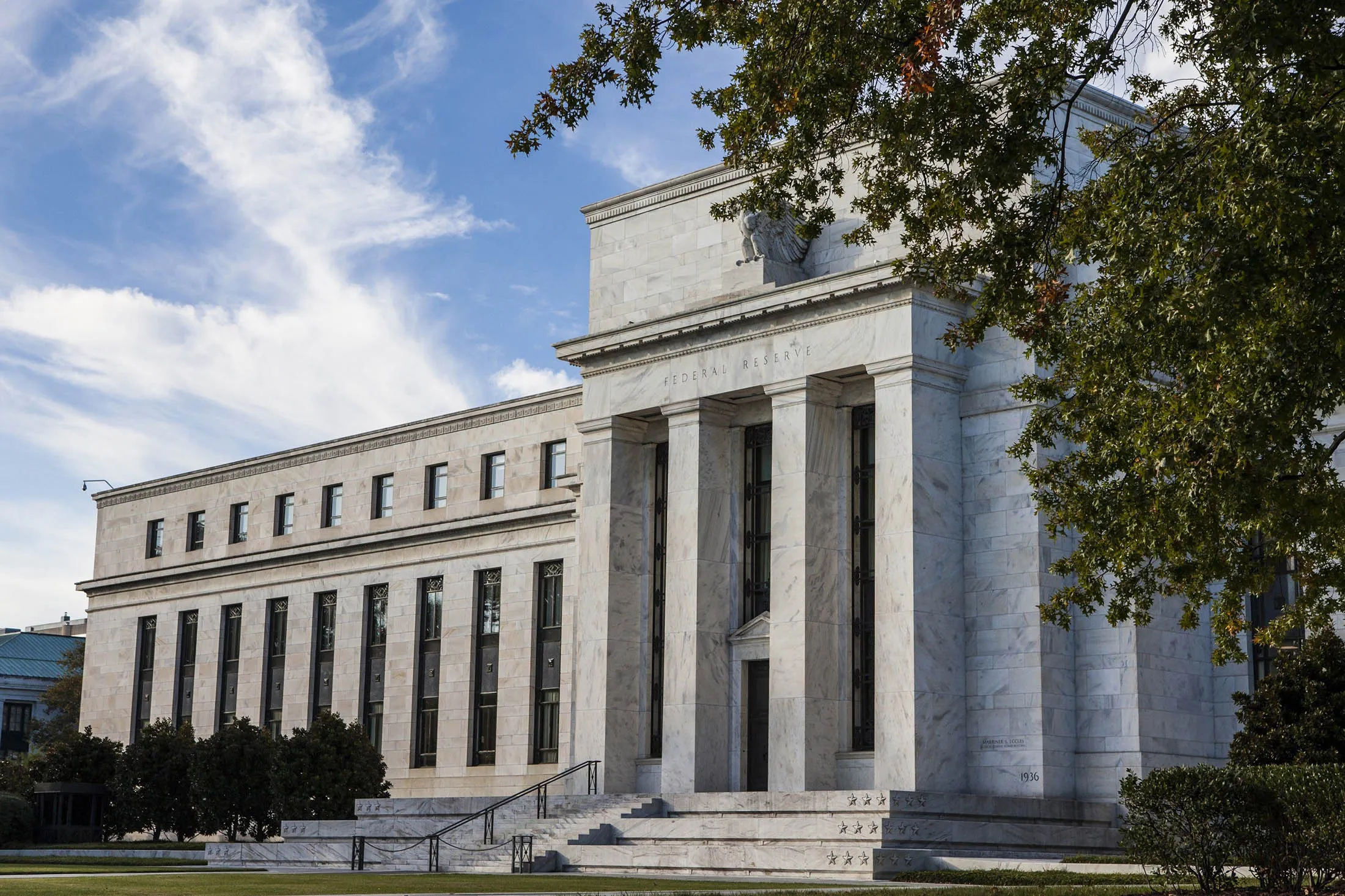 WASHINGTON, D.C. - October 27: A general view of the Federal Reserve Building in Washington, United States on October 27, 2014.
