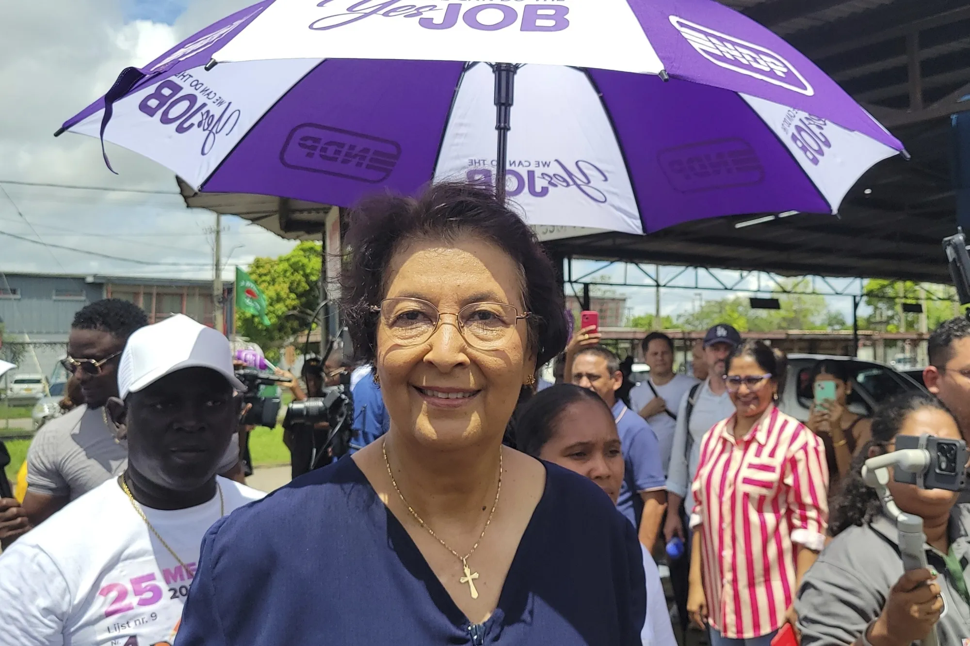 Jennifer Geerlings-Simons in Paramaribo, Suriname, on May 25.