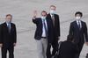 Alex Azar arrives in Taipei on Aug. 9.