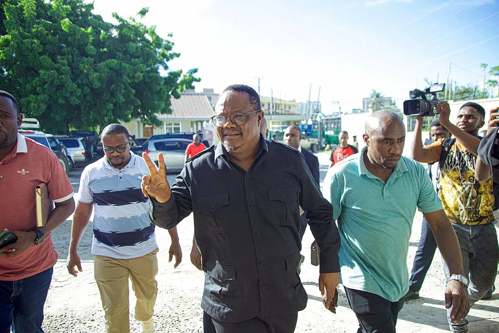 Tundu Lissu&nbsp;at the magistrate's court in Dar es Salaam.