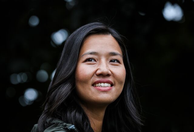 Portrait of Michelle Wu during her mayoral campaign in 2021