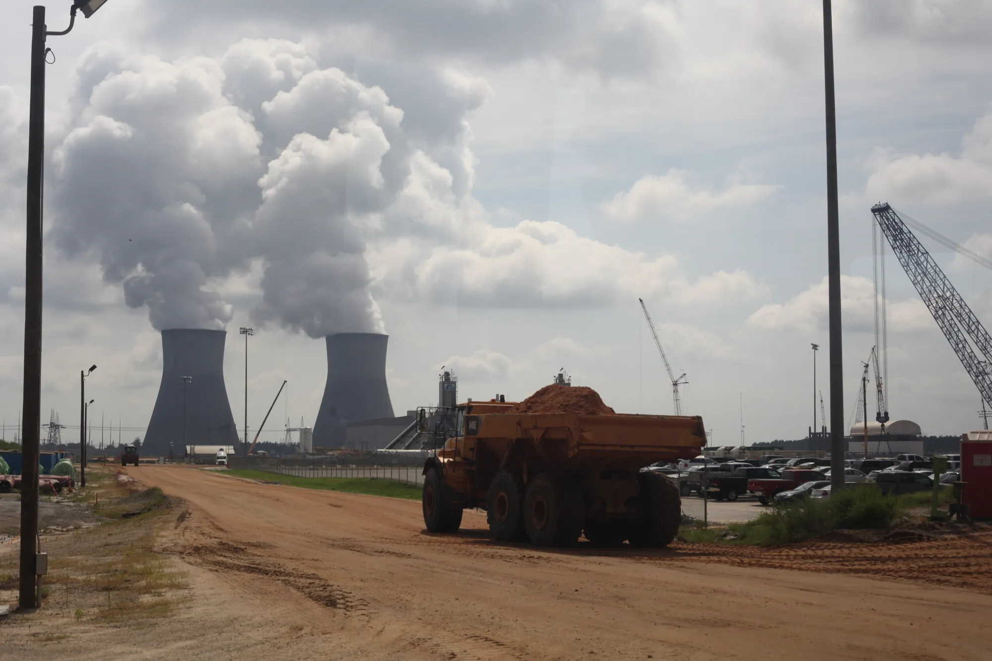 Construction at the Vogtle nuclear site&nbsp;in August 2013.