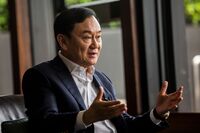 Thaksin Shinawatra in 2019. 