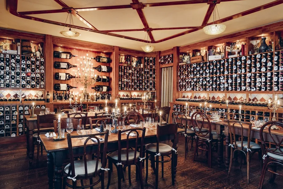The wine room at Gloria.