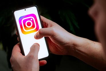 In this photo illustration an Instagram logo seen displayed