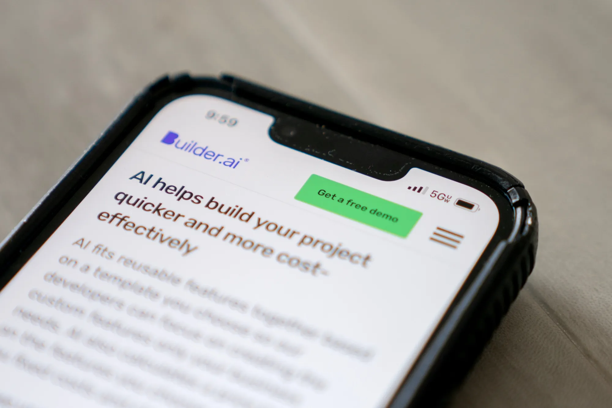 Builder.ai pitched software that would utilize AI to help users create apps with minimal coding experience.