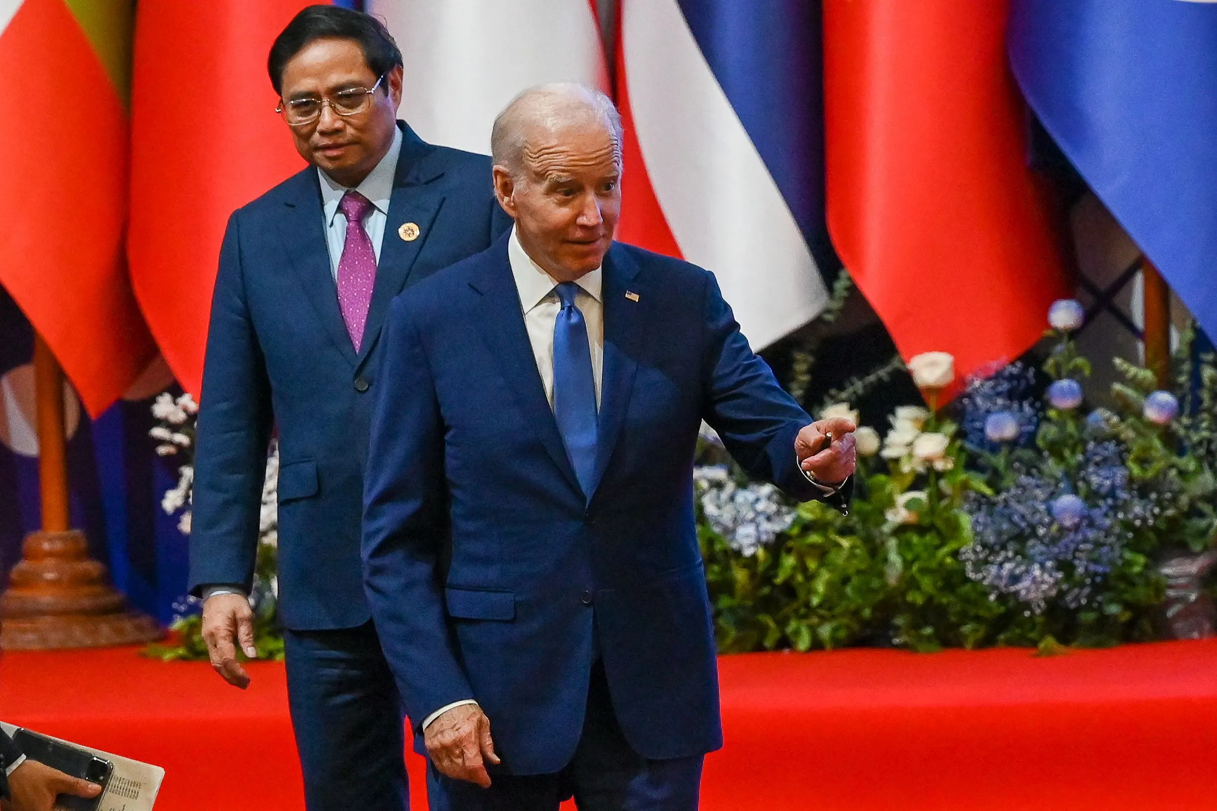 Joe Biden during the ASEAN-US summit&nbsp;in Phnom Penh on Nov. 12.