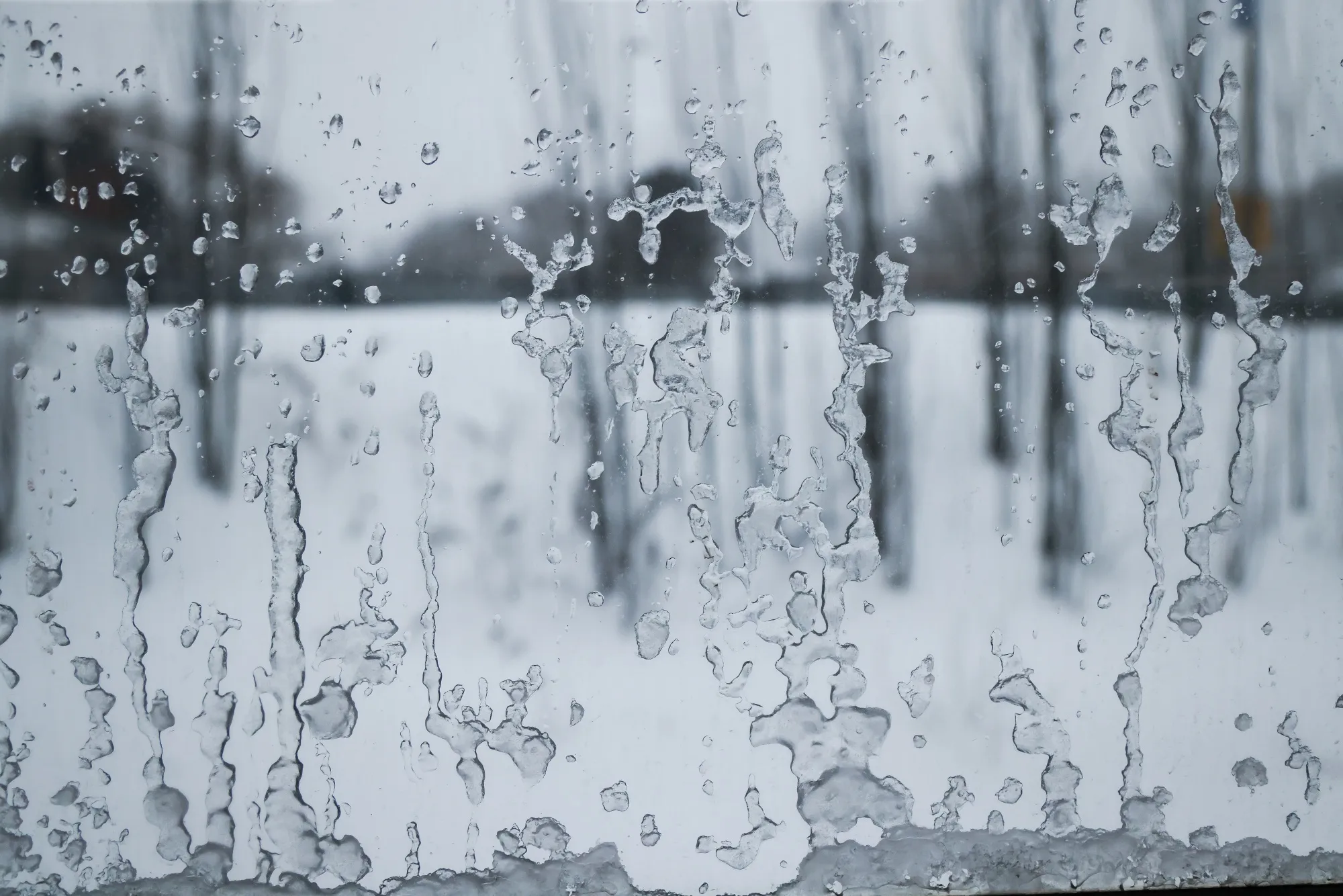 Ice on the window of an MTA bus&nbsp;New York, US, on Sunday, Jan. 25, 2026.&nbsp;
