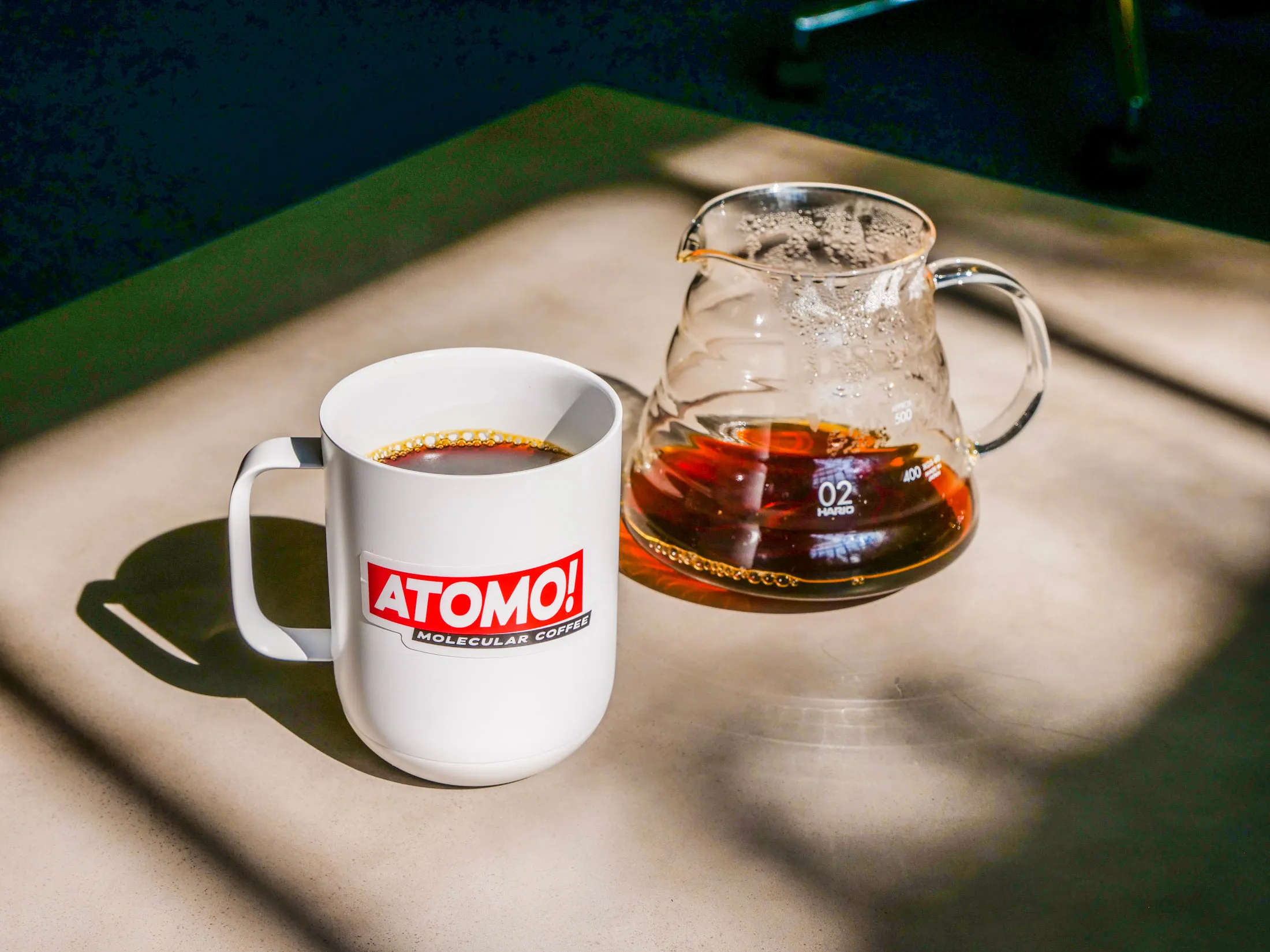 Atomo’s coffeeless coffee is made from upcycled ingredients, e.g. sunflower seed husks and watermelon seeds, which undergo a patented chemical process.