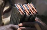 african gun solider militant troop bullets