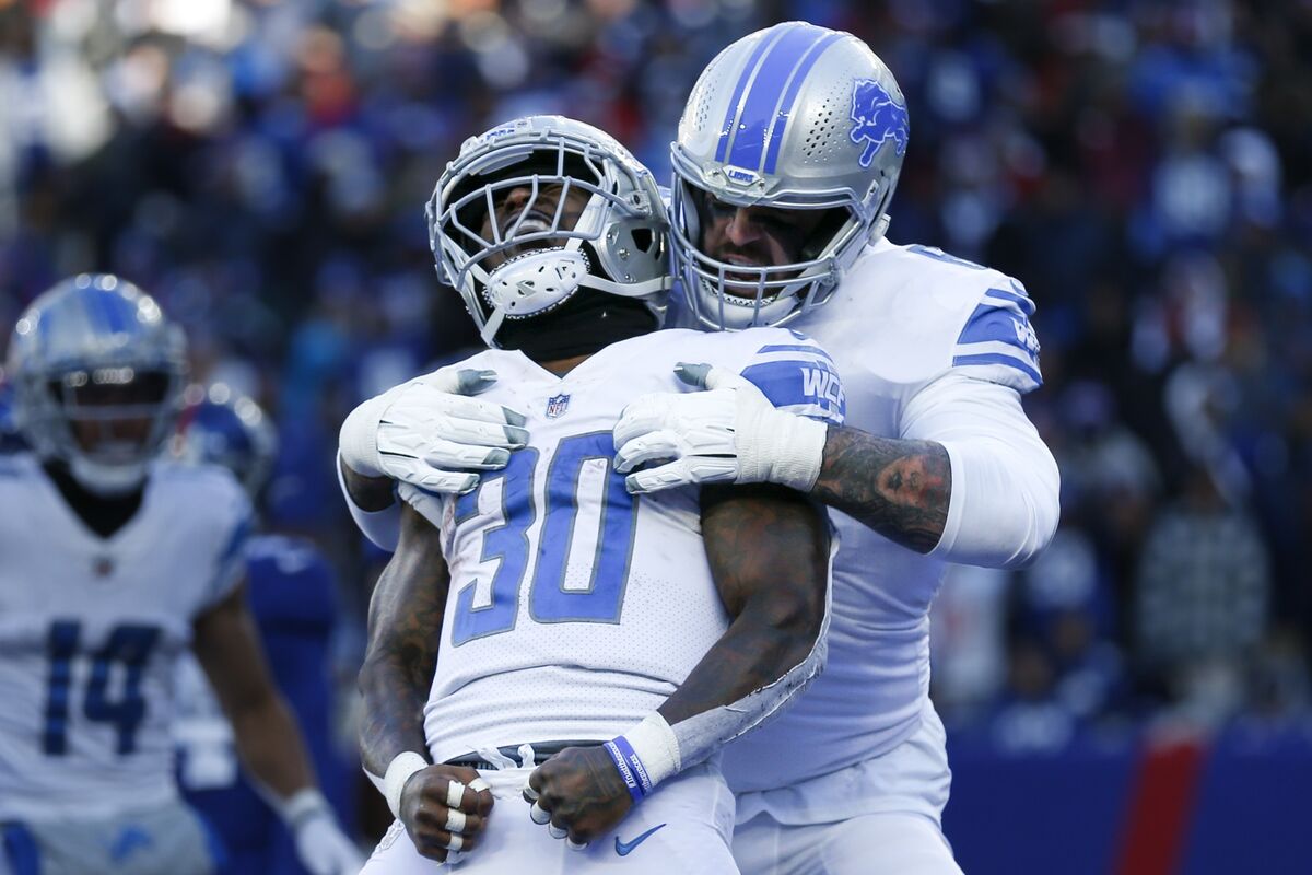 Williams Leads Lions to 3rd Straight Win, 31-18 Over Giants - Bloomberg