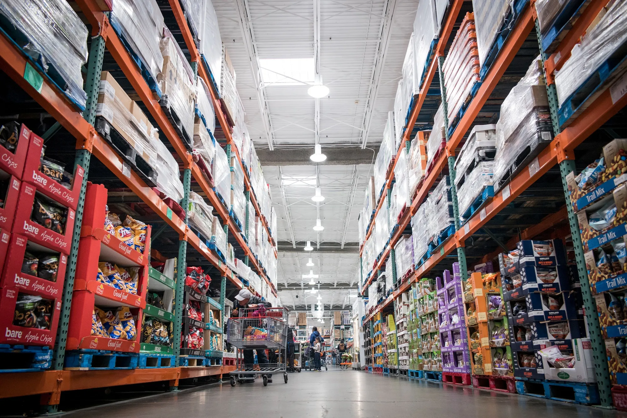 A customer browses chips displayed for sale at a Costco Wholesale Corp. store in San Francisco.