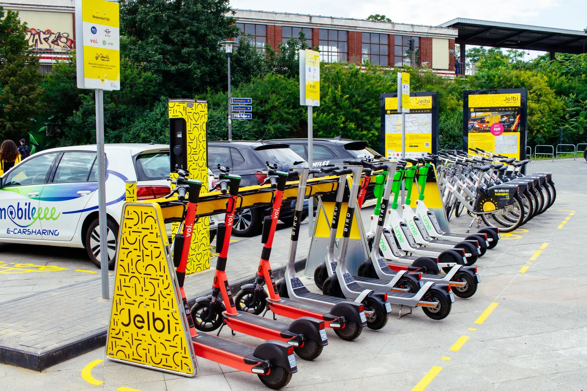 A Jelbi station in Berlin.