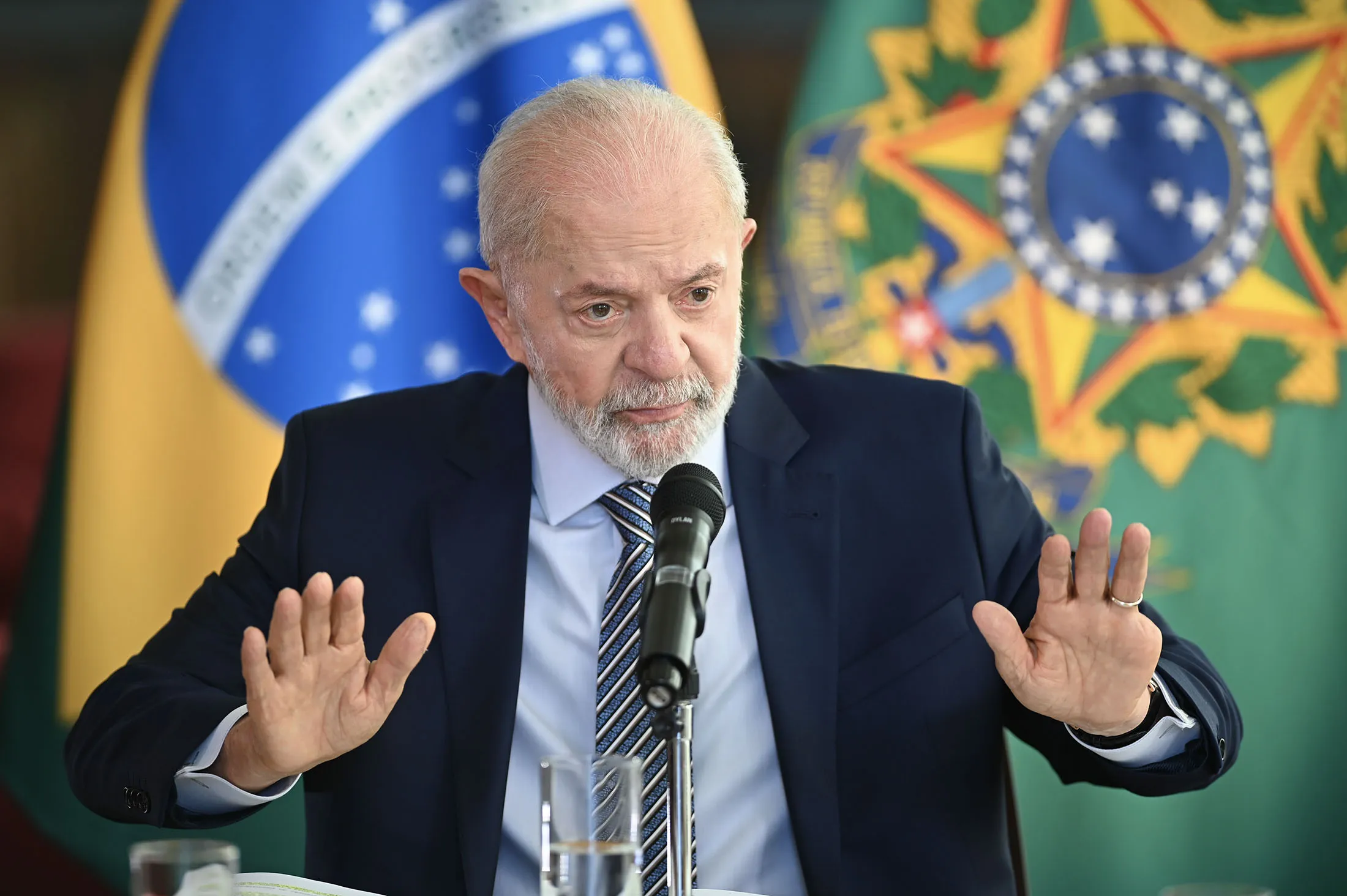 Luiz Inácio Lula da Silva habla durante una entrevista con la prensa extranjera en Brasilia, el 22 de julio.