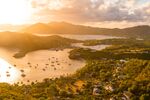 Sunset over English Harbour, Antigua.