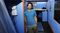 Luke Iseman inside his converted shipping container home. Photographer: Michael Short/Bloomberg