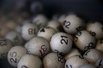 Lottery balls&nbsp;in San Lorenzo, California.&nbsp;