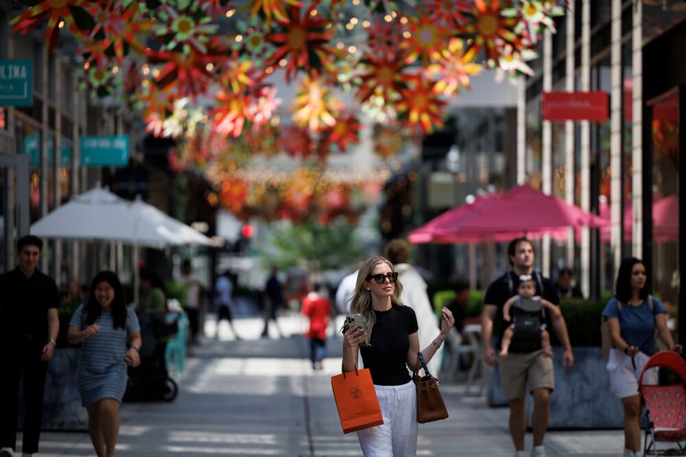 Shoppers at CityCenterDC in Washington, DC, US. 